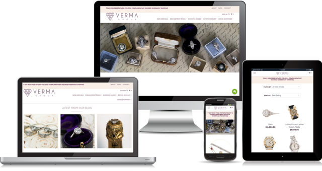 Verma Estate Jewelry Shopify Website Development