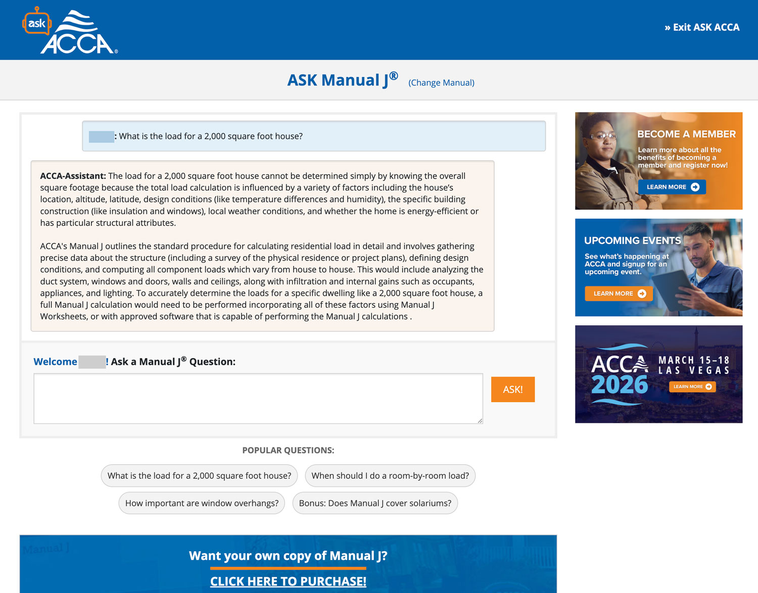 Ask ACCA page